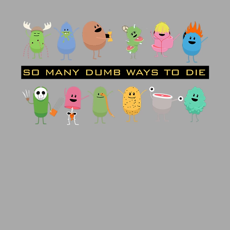 Dumb Ways to Die Male Pullover Hoodie