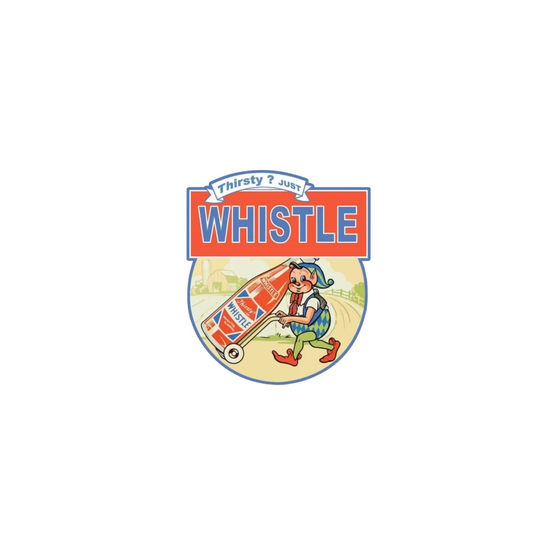 Thirsty Just Whistle logo Desk Mat