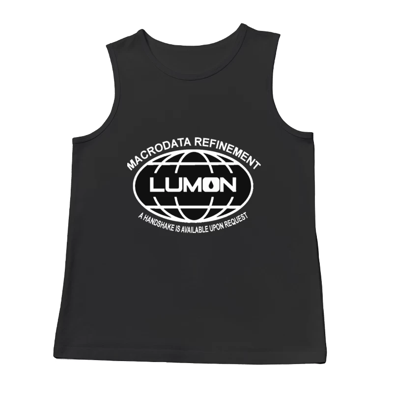 Lumon Industries Retro Corporate Globe Logo Male Tank Top