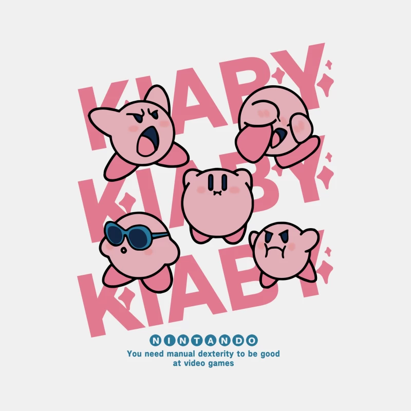 Verschiedene Kirby-Ausdrücke Design Herren Tanktops