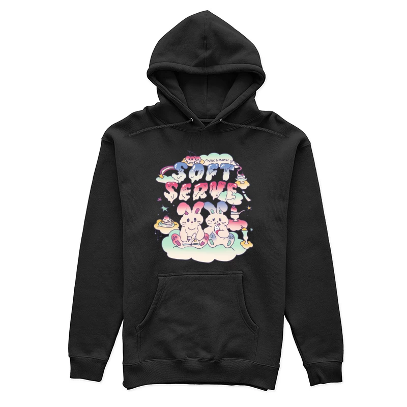 Weiche Häschen genießen Eis Damen Pullover Hoodie