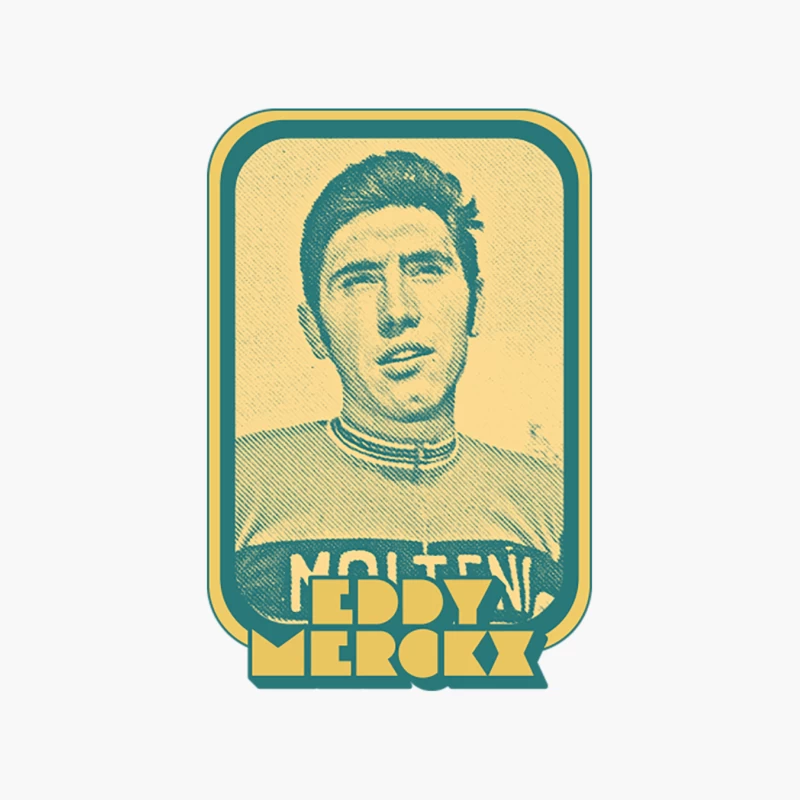 Eddy Merckx  Retro Cycling Fan Art Design Cotton Tote Bag