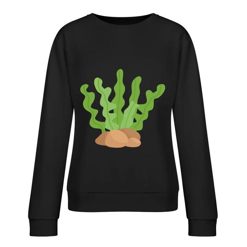 Algues vertes sur roches Femme Sweat-shirt à enfiler