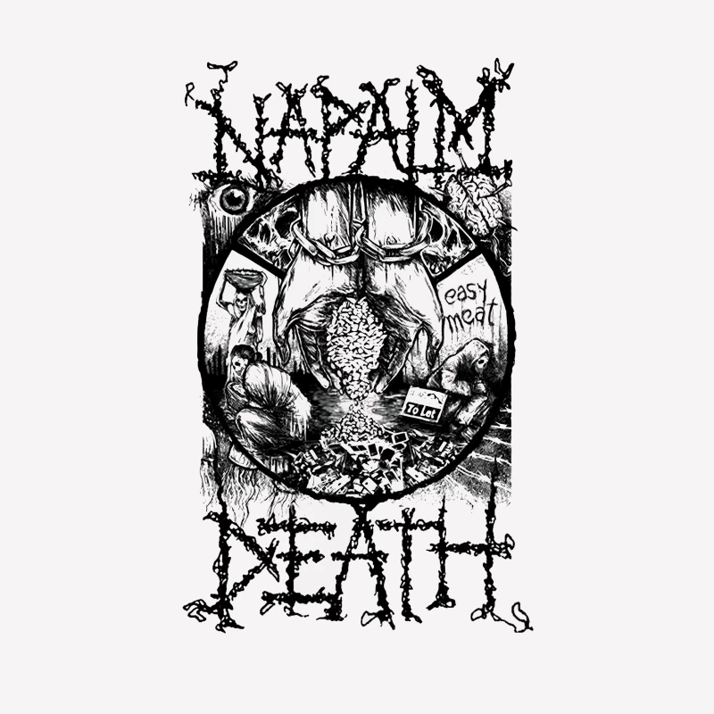 Napalm Death 2 Male T-Shirt