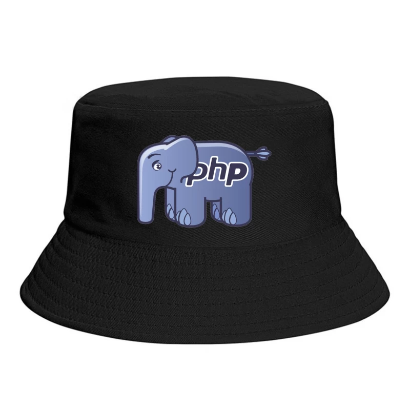 PHP Programming Language Elephant Mascot Logo Bucket Hat