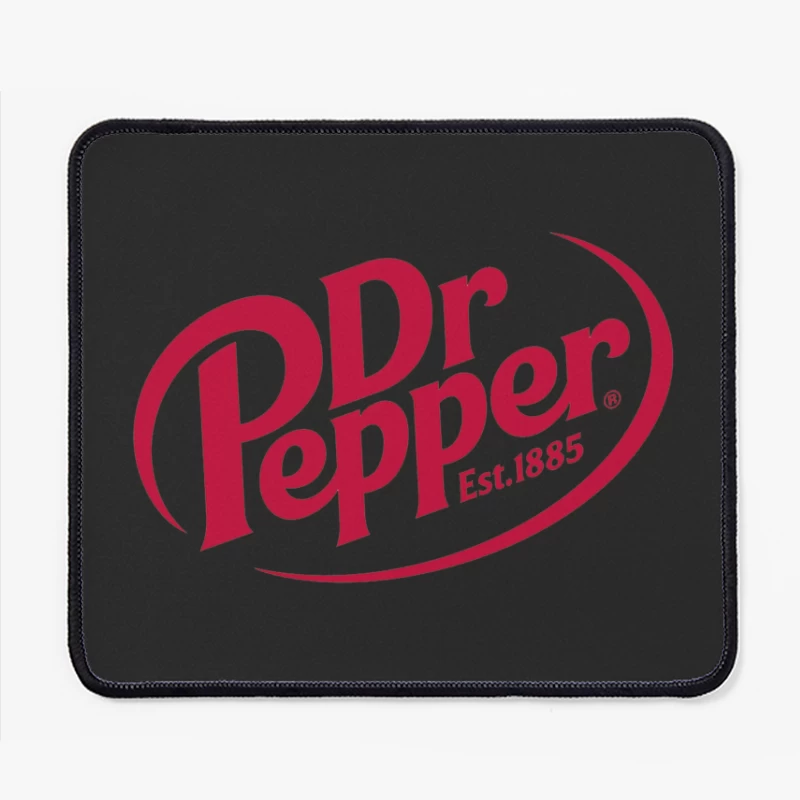 Dr Pepper Classic Red Logo Design - Established 1885 Mouse Pad