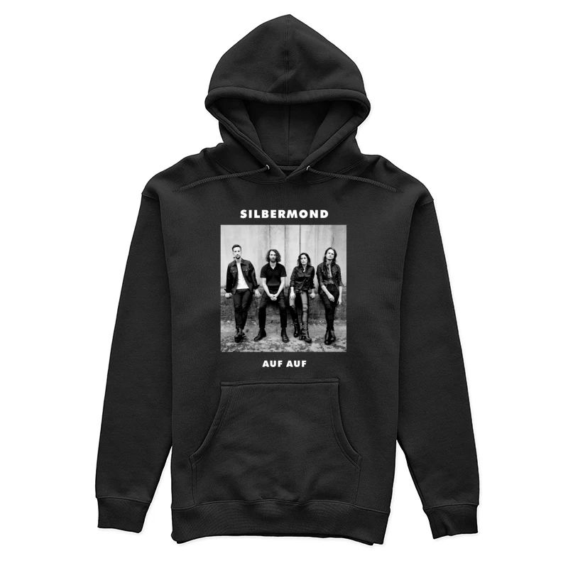 German Rock Band Silbermond - Black and White Promotional Photo Female Pullover Hoodie