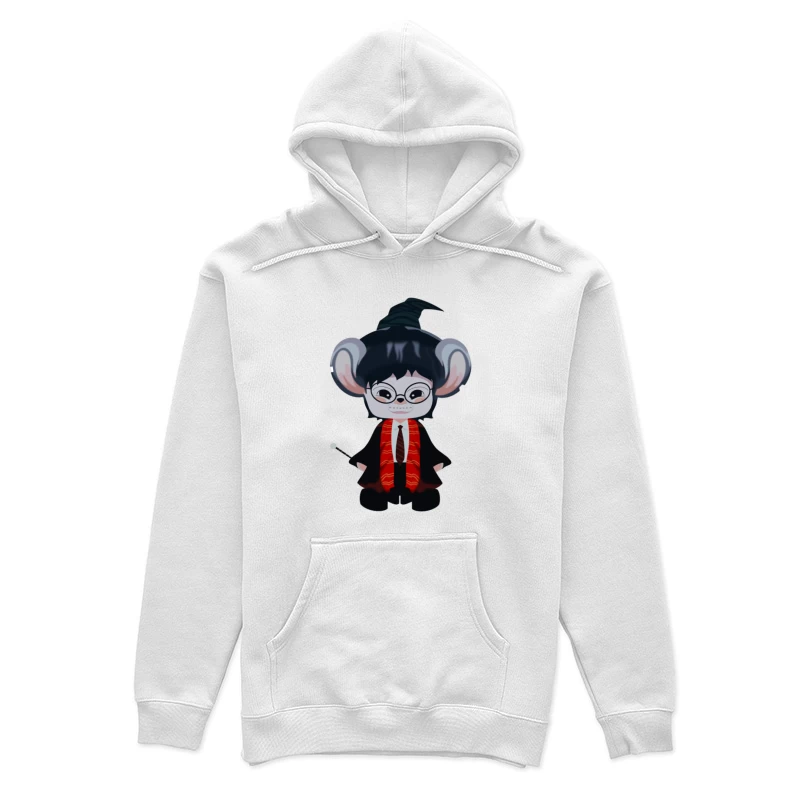 Zauberer-Ratte in Kostüm Damen Pullover Hoodie