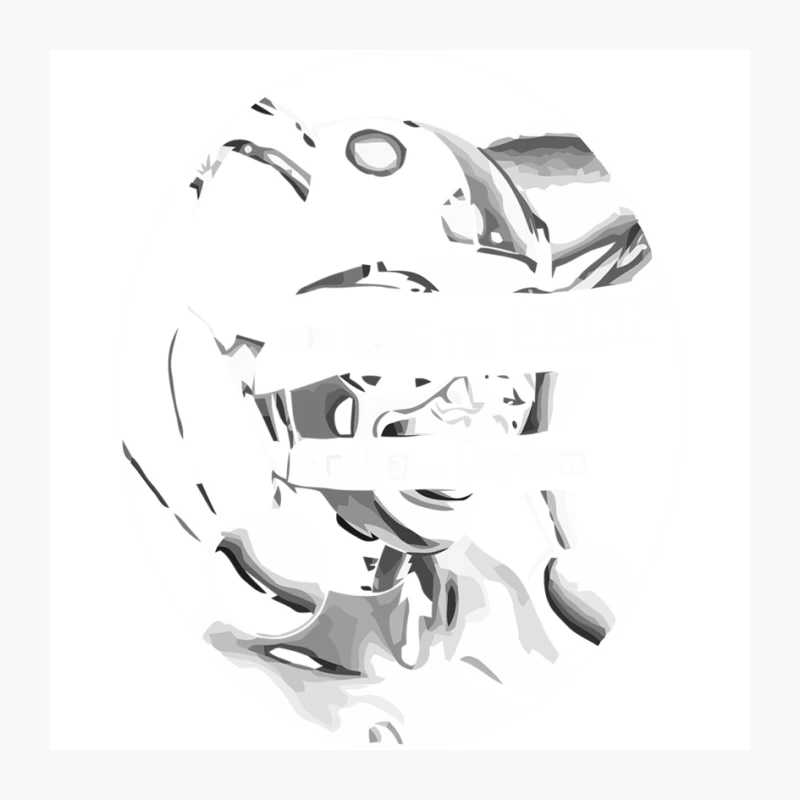 Abstract Monochrome Stormtrooper Helmet from Star Wars Pin