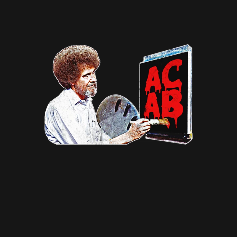 Bob Ross ACAB Meme Male Long Sleeve T-Shirt