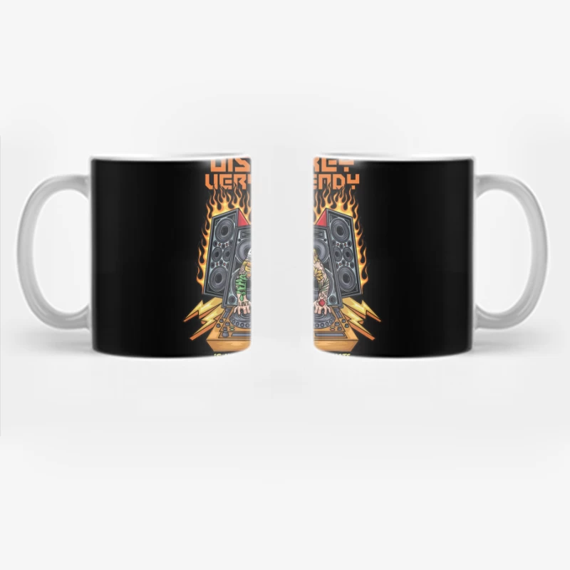 Dynamic DJ with Vibrant Energy Coffee Mug