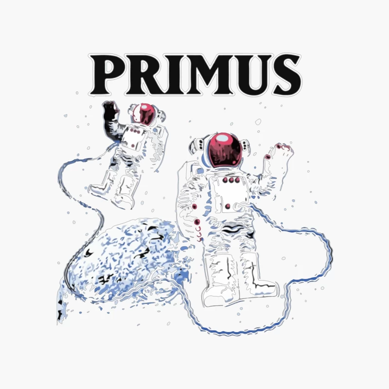 Primus Band Space Astronaut Art Illustration Cotton Tote Bag