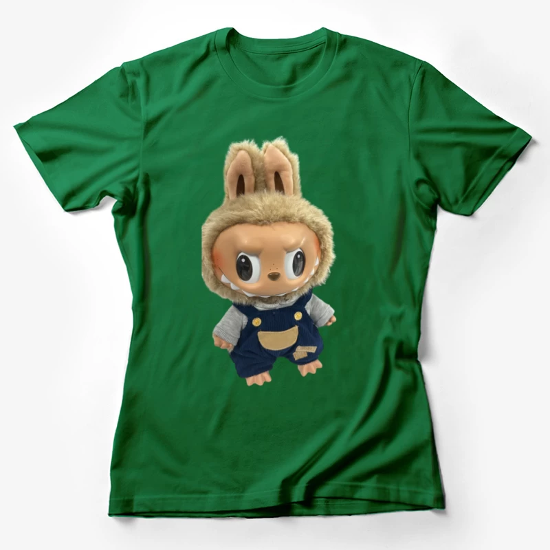 Niedlicher Tier-Plüsch mit Overall Damen T-Shirt