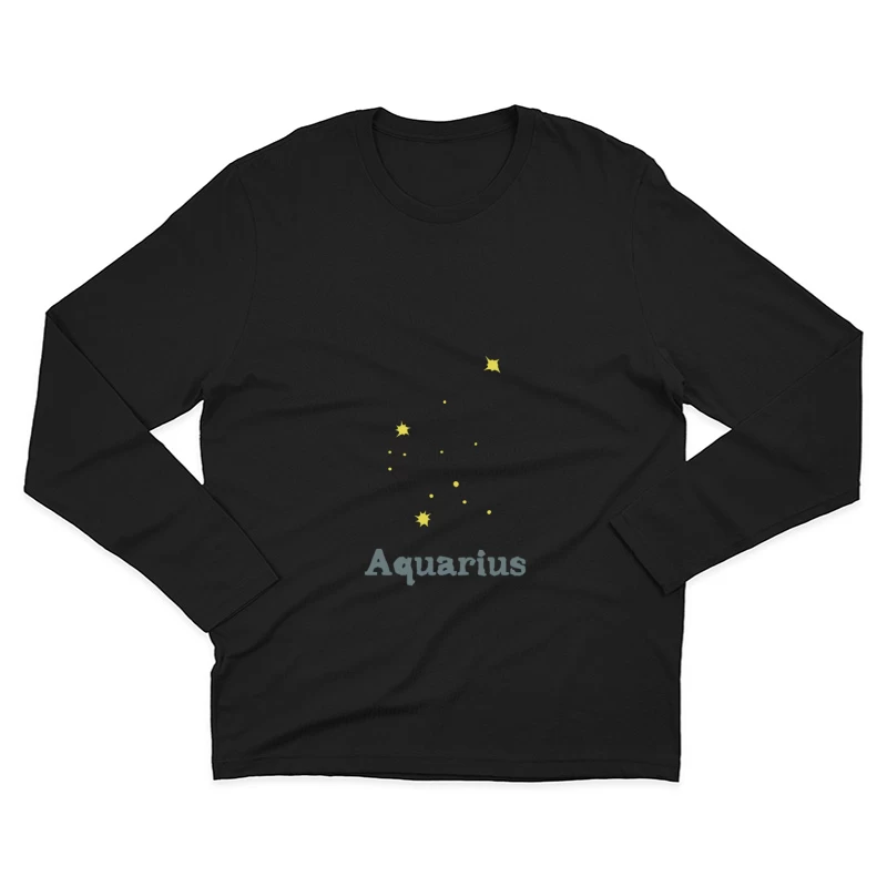 Sternbild Aquarius Herren Langarm T-Shirt