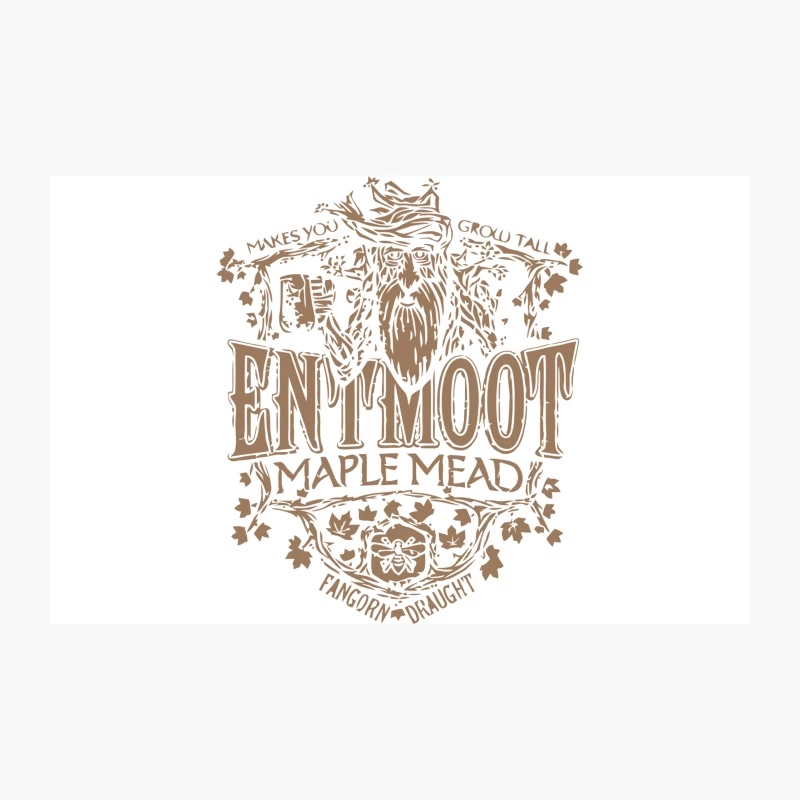 Entmoot Maple Mead: A Fangorn Draught Fantasy Illustration Travel Mug