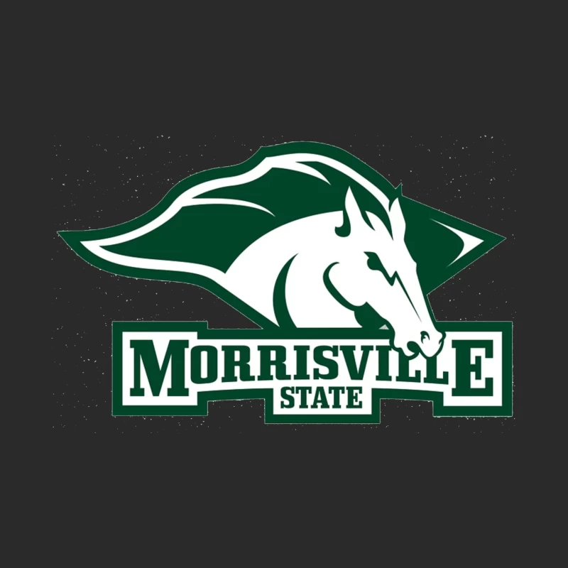 Morrisville State College Athletics Logo with White Horse Mascot Baseball Cap