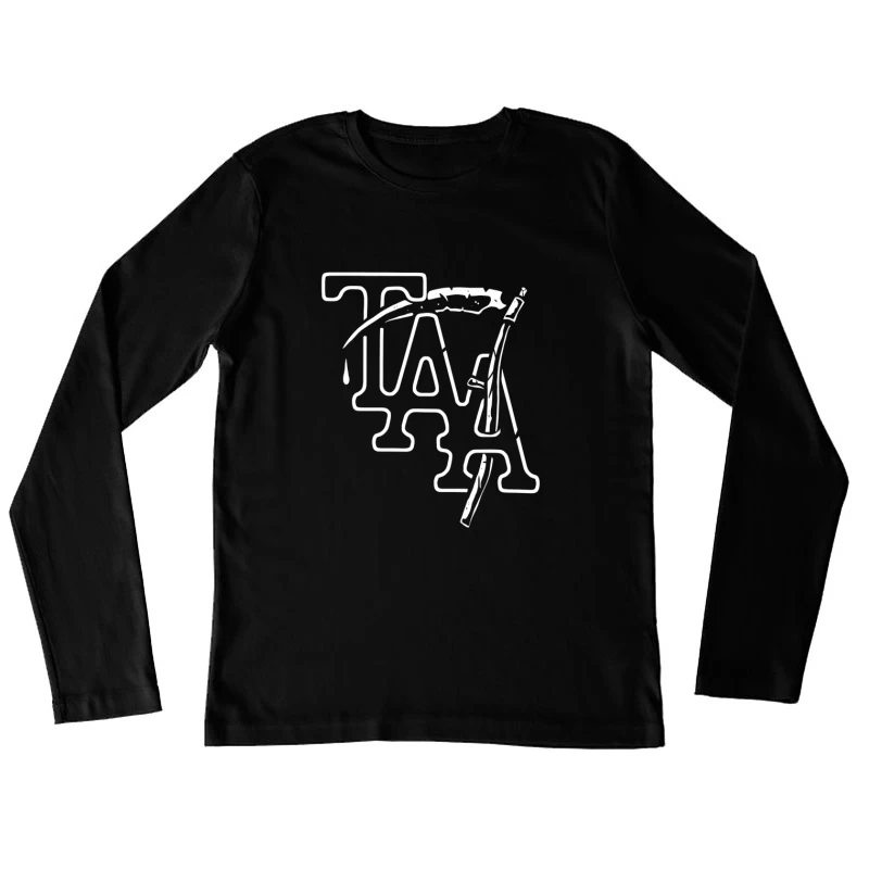 The Amity Affliction White Logo Female Long Sleeve T-Shirt