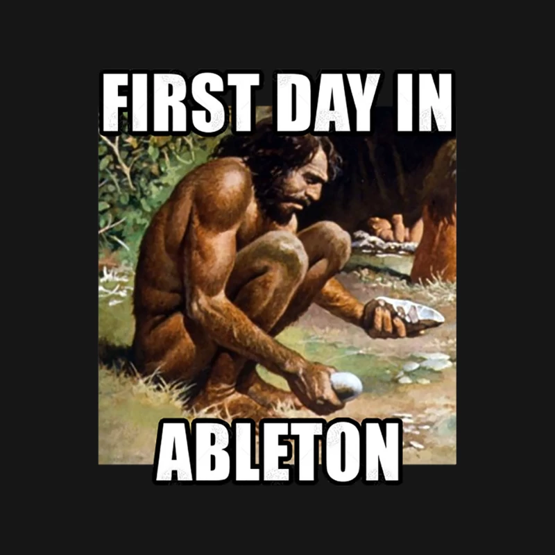 First Day In Ableton - Funny Music Production Mouse Pad
