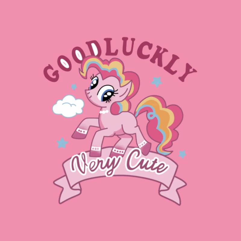 Sehr niedliches rosa Pony mit Regenbogenmähne Damen T-Shirt