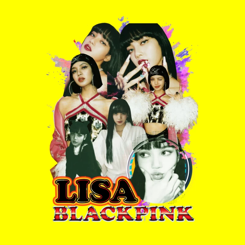 Collage of Lisa from BLACKPINK Pin