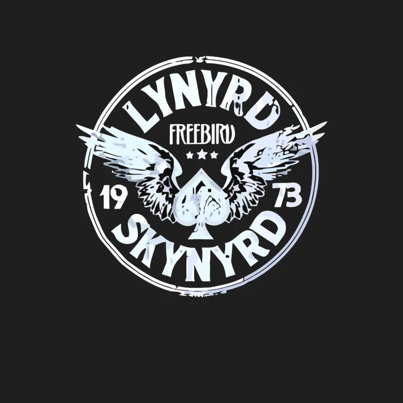 Lynyrd Skynyrd Freebird Winged Spade Logo 1973 Male Tank Top