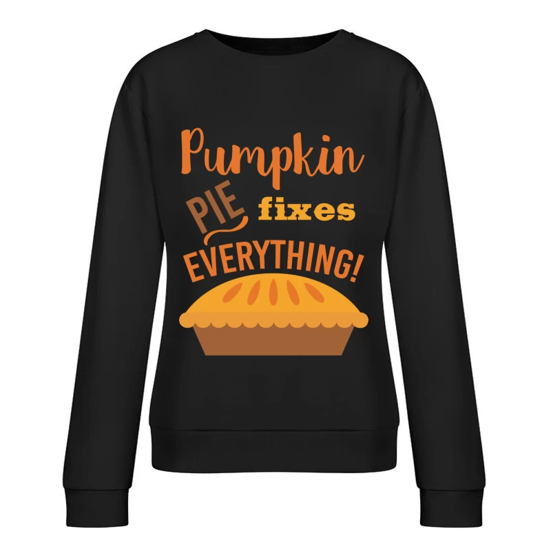 Affiche de tarte à la citrouille festive Femme Sweat-shirt à enfiler