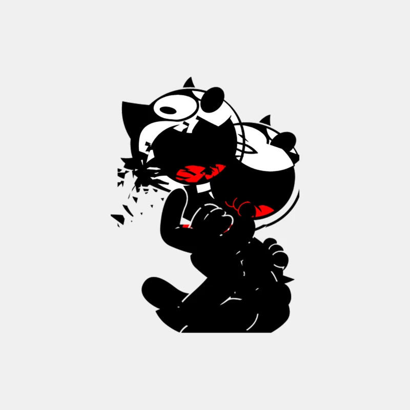 De-Constructed Felix The Cat Male Tank Top