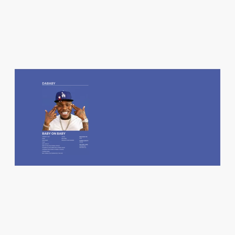 DaBaby: Rapper Flashes Smile in LA Dodgers Cap for Album Cover Coffee Mug