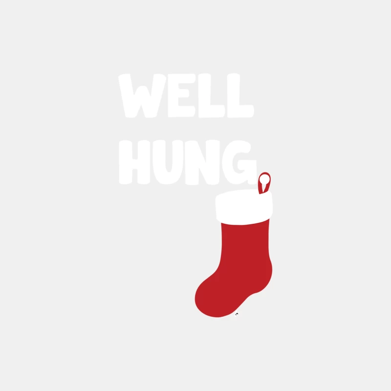 Well Hung Endowed Christmas Stocking Funny Male Tank Top
