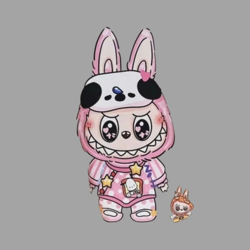 Niedlicher Hase mit Charaktermaske Herren T-Shirt