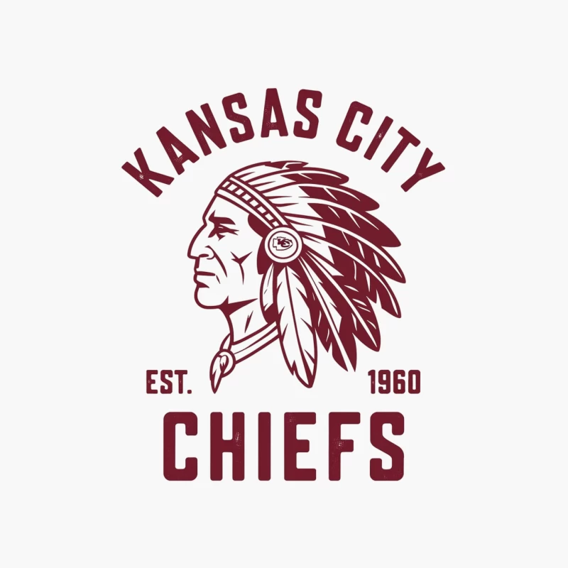 Kansas City Chiefs NFL Team Logo Established 1960 Cotton Tote Bag