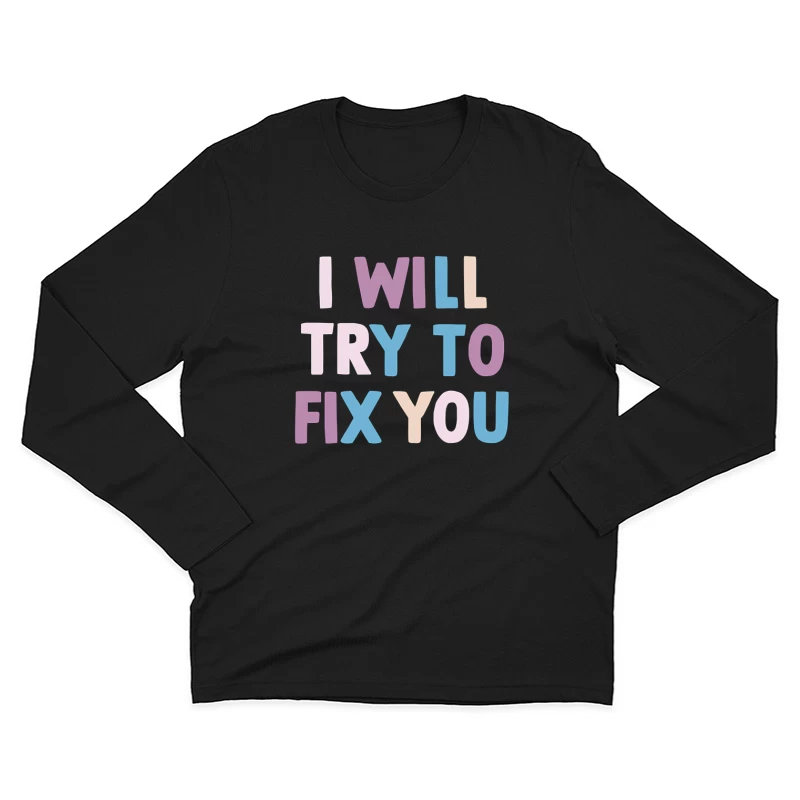 Coldplay Fix You Male Long Sleeve T-Shirt