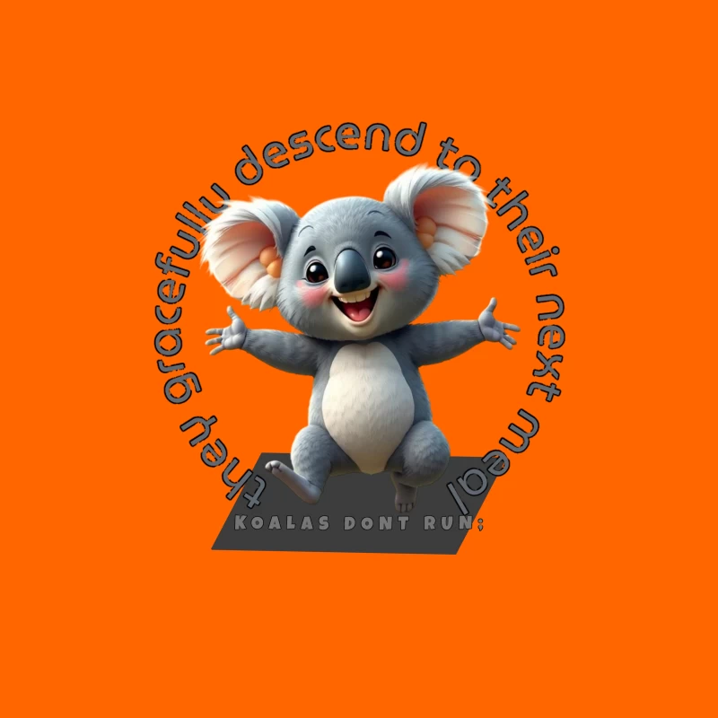 Playful Cartoon Koala Tapestry