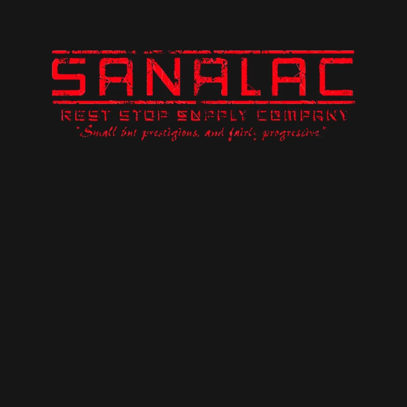 Vintage Red Stamp Logo for Sanalac Rest Stop Supply Company Mouse Pad