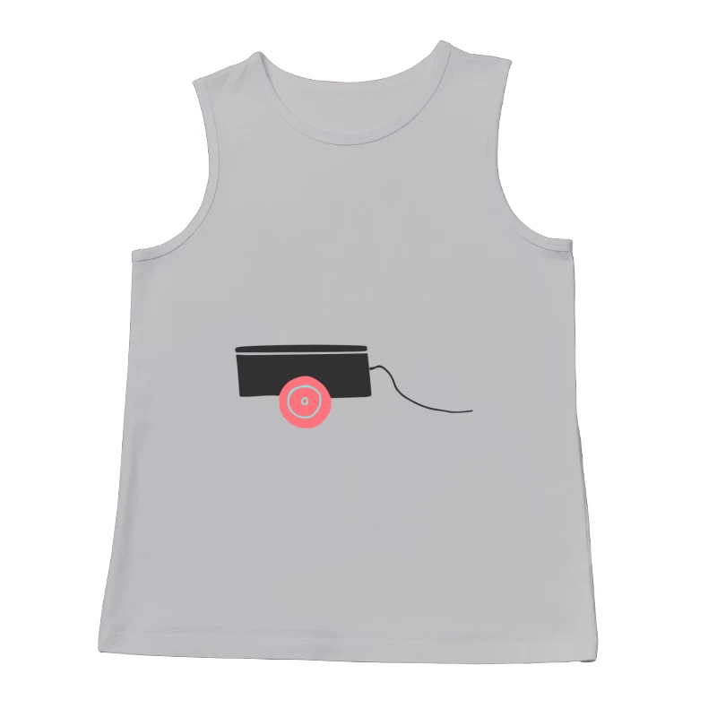 Charrette à roulettes noir et rouge Homme Débardeur