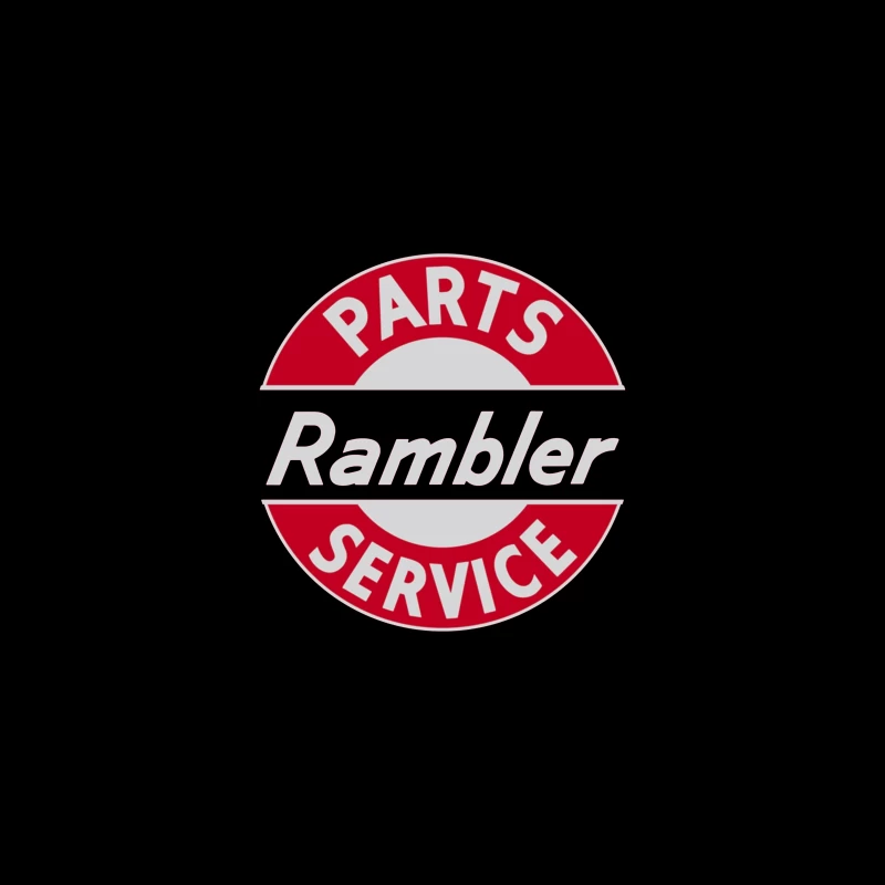 Vintage Rambler Parts & Service Logo Design Travel Mug