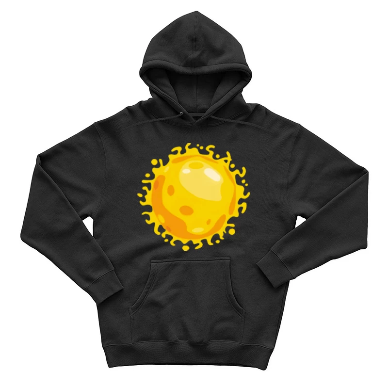Leuchtende gelbe Sonne Herren Pullover Hoodie