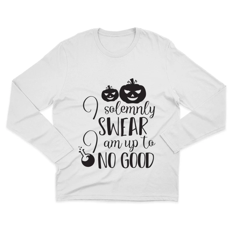 Design Halloween Esprit Malicieux Homme Manches Longues T-Shirt