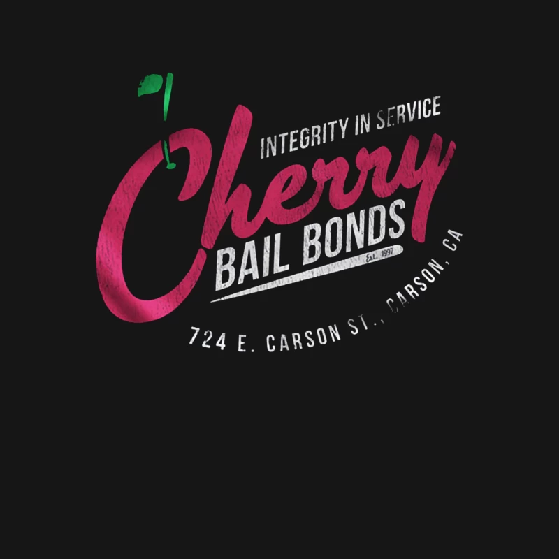 Cherry Bailbonds Retro Male T-Shirt