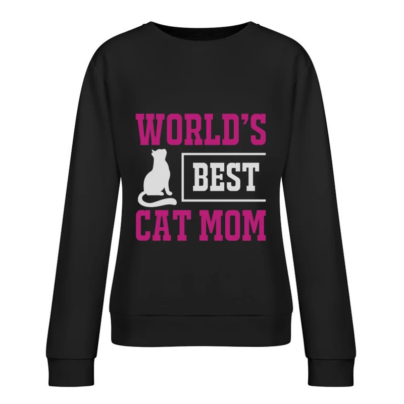 Meilleure Maman de Chat du Monde Femme Sweat-shirt à enfiler