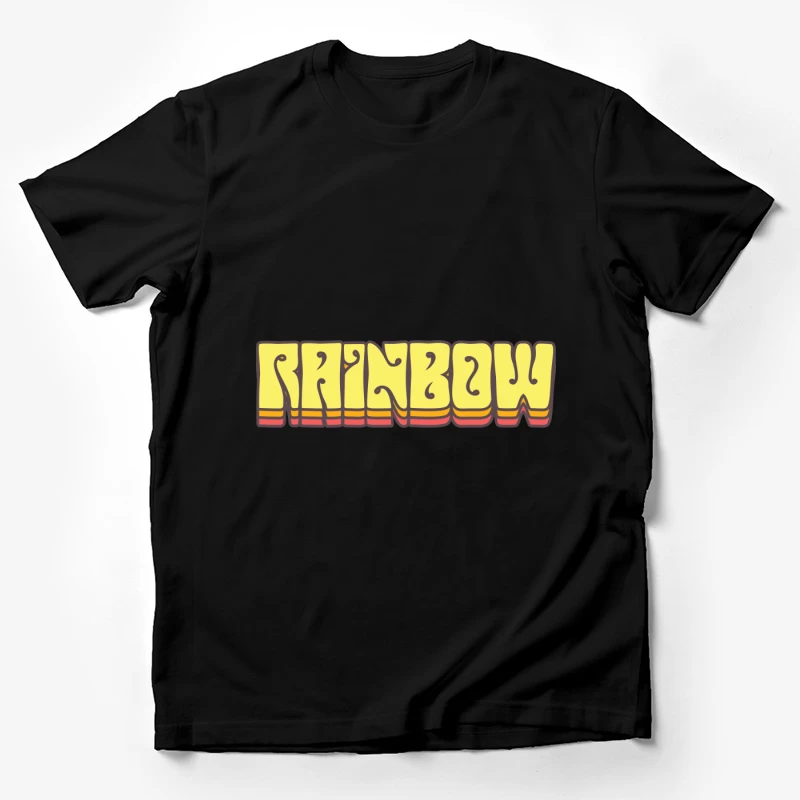 Buntes Retro-Design Herren T-Shirt