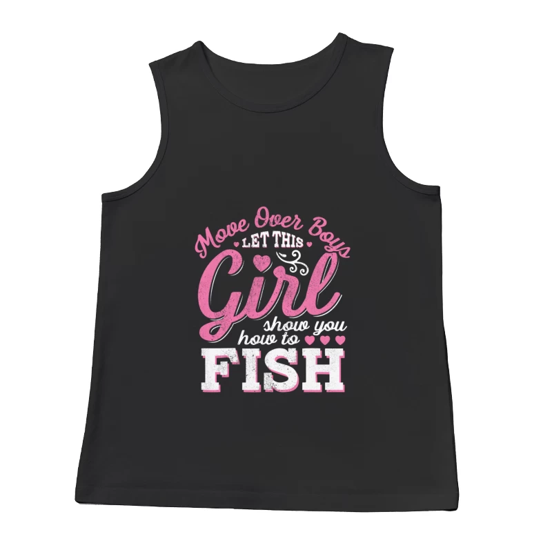 Fille pêcheuse confiante Homme Débardeur