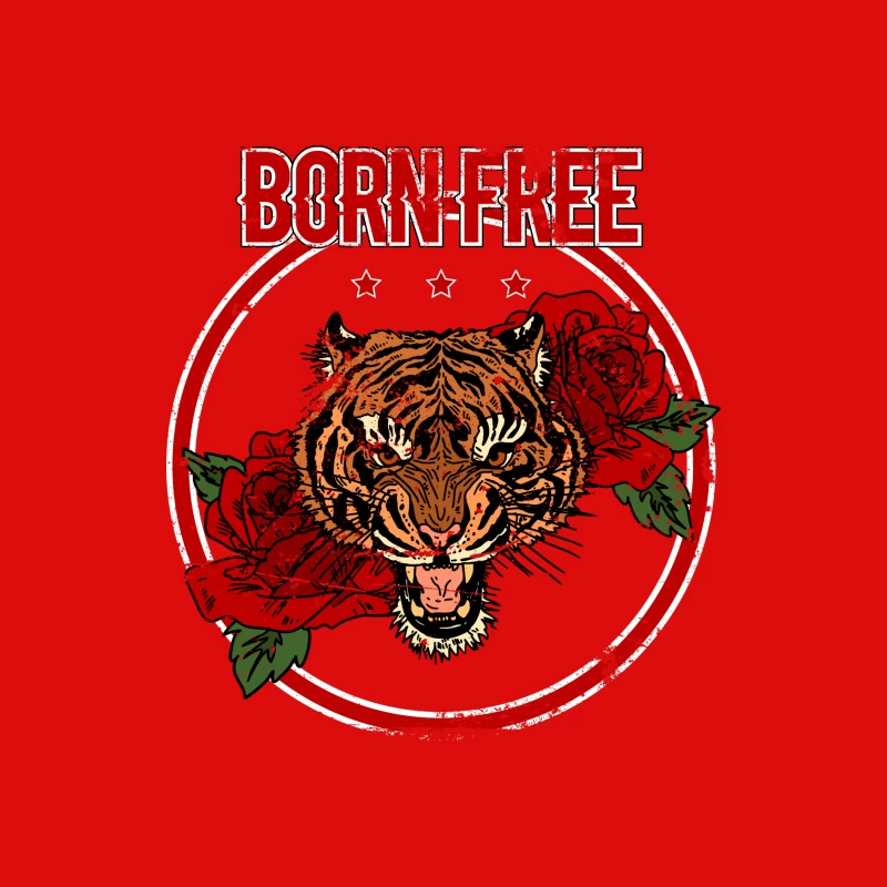Tigre audacieux avec roses Homme Débardeur