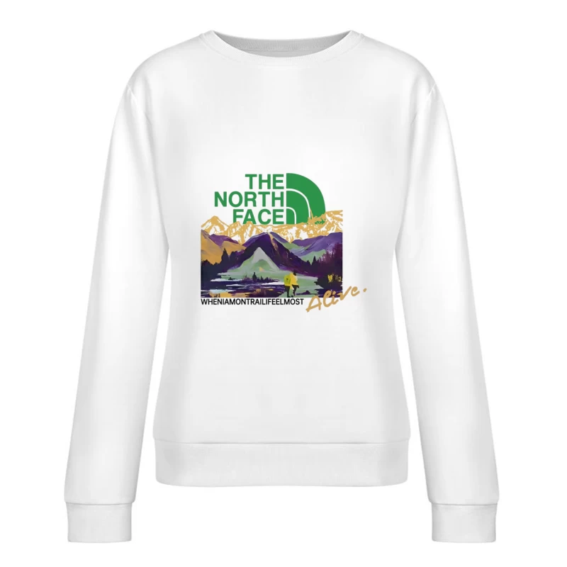 Exploration de la nature avec The North Face Femme Sweat-shirt à enfiler