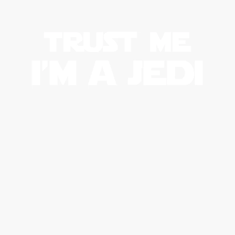 TRUST ME I_M A JEDI - Funny Printed Mens Cotton Tote Bag