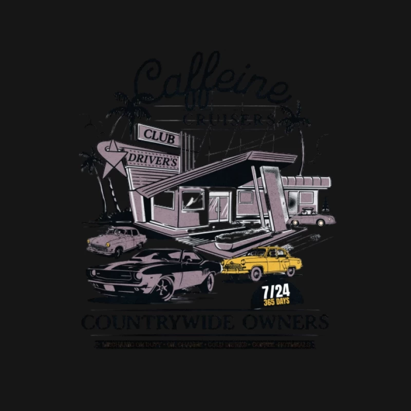 Design de Rencontre Automobile Rétro Femme T-Shirt