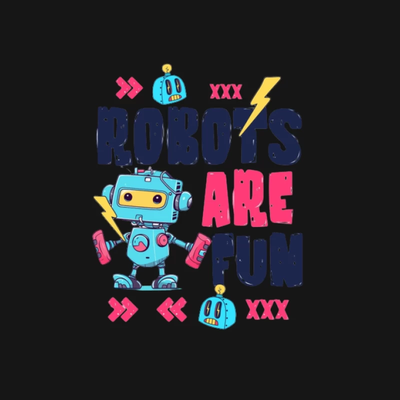 Roboter sind lustig Herren T-Shirt