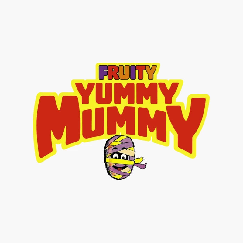 Fruity Yummy Mummy Cartoon Character Logo Cotton Tote Bag