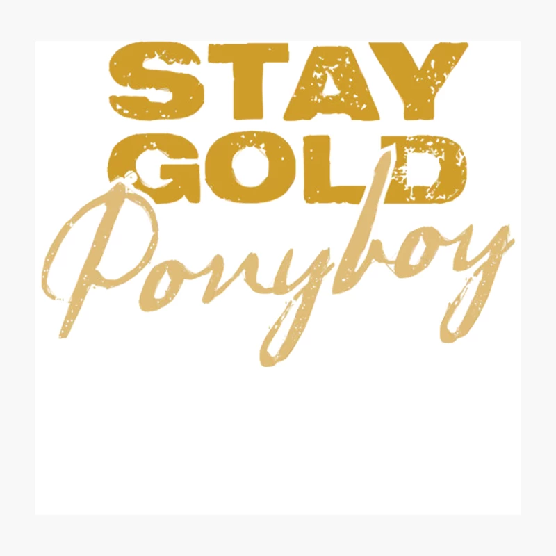 Stay Gold Ponyboy Throw Pillow