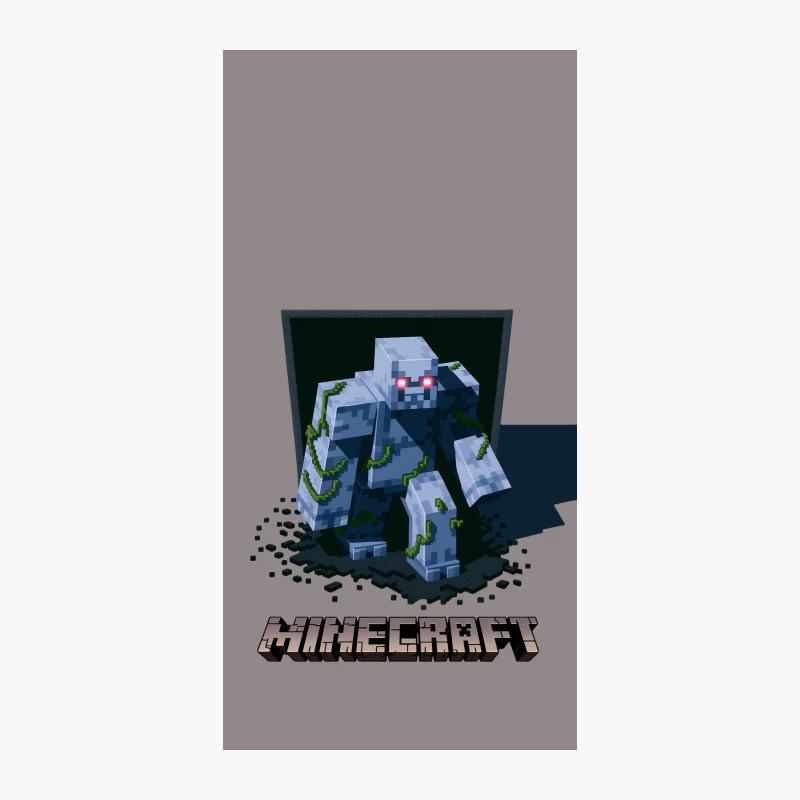 Minecraft Pixel Spider Monster in Blocky Graphics iPhone Case